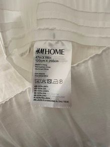 H&M Linen Curtains - 2 pack - White