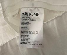 H&M Linen Curtains - 2 pack - White