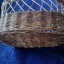 Wicker storage basket - oval shape Image 2