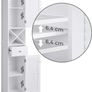 Bathroom cabinet Tallboy with 2 louvre doors White Image 4