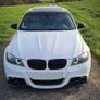 Bmw E90 E91 4dr Facelift Lci 08-11 Gloss Black Front Splitters, Spats , Spoiler Lips Image 4