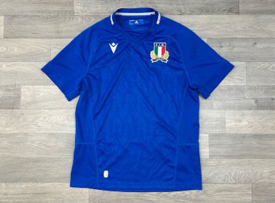 Macron Italy Rugby jersey Shirt Mens Large