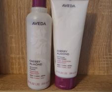 Aveda Cherry Almond Softening Shampoo (250 ml) and Conditioner (200 ml) set.  Silicone Free