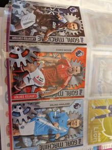 Topps Premier League Trading Cards Goal Machine Gold Lion and Chrome King