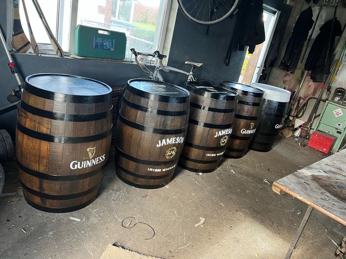 whiskey barrels