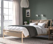 IKEA Bjorksnas double bed frame in birch, RRP 549 euro