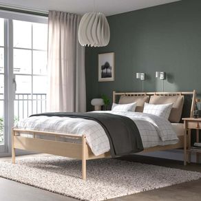 IKEA Bjorksnas double bed frame in birch, RRP 549 euro
