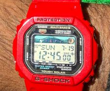 Casio G-Shock GWX-5600 Tough Solar - Glossy Red Watch