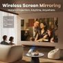 Mini Projector 1080P FHD 4K Supported, Portable Projector with Android 11 OS, WiFi 6 & Bluetooth 5.0, 300 ANSI Lumens, Auto Vertical Keystone, HiFi Speaker for Home Entertainment Image 5