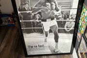 Muhammad Ali framed poster