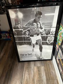 Muhammad Ali framed poster