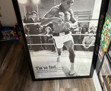 Muhammad Ali framed poster