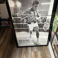 Muhammad Ali framed poster