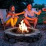 Fire Pit Ring Round 44 Inch Outer Steel Liner DIY Campfire Ring Firepit Image 6