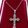 Silver Cross With Marcasites Image 3