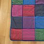 Polarn O Pyret POP reversible blanket unisex patchwork stripes Image 7
