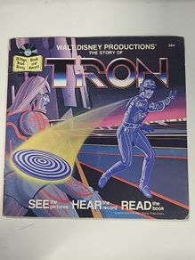 Walt Disney Tron 1982 Read Along Book and Record