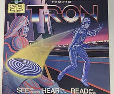 Walt Disney Tron 1982 Read Along Book and Record