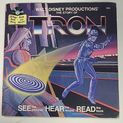 Walt Disney Tron 1982 Read Along Book and Record