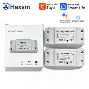 Mini Smart WiFi Switch 10A Tuya Smart Life (Alexa & Google Home)