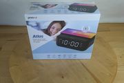 Groov-E FM Alarm Clock Radio with USB &amp; Wireless Charging - Black | GVWC06BK Boxed