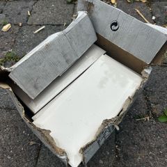 Cream wall tiles