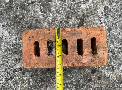 Reclaimed red bricks