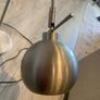 Brush nickel globe lamp with marble base Image 7