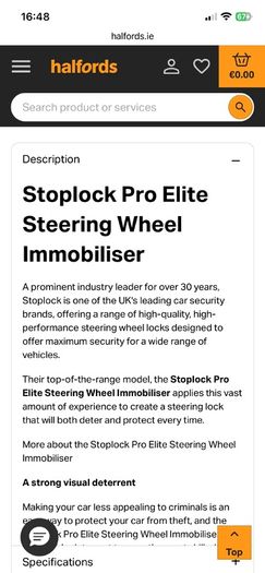 steering wheel lock