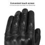 large Motorcycle Gloves Retro Sheepskin Men Moto Racing Gloves Bicycle Cycling Motorbike Motocross Leather Riding Glove Touch Screen Image 5