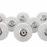 Decor White Crackle Handmade Design Round Ceramic Door Knobs, Vintage, Shabby Chic, Interior Furniture, Cabinet Wardrobe Cupboard Drawers Pulls Handles 8 Pack (FREE POSTAGE) Image 2
