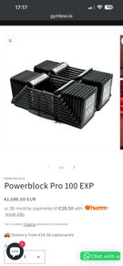 Powerblock Pro 100 Adjustable Dumbbells