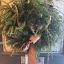 Stunning over 70 cm faux wreath vintage bow and antlers Image 4