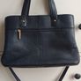 Oriano Navy Leather Tote bag Image 5