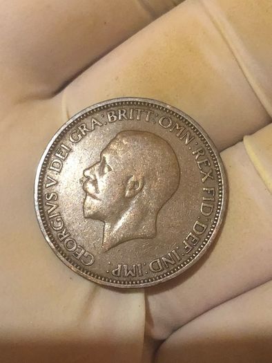 George V Half Penny 1915-1922 x11 Pictures