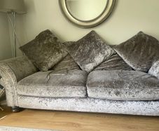 Matching sofa and swivel chair