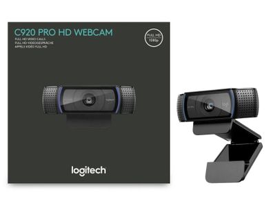 Logitech C920 HD Pro Stereo Audio Dual Mic Webcam