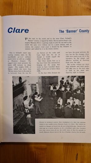 1966 See Ireland Adevrtising Tourist Book. The Scenic, Cultural And History. First Edition. Large Volume Book In Very Good Condition.
