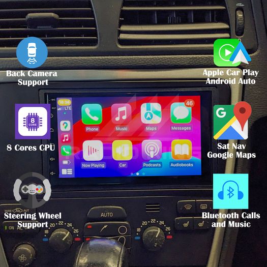Premium Carplay Volvo V70 Android Auto Radio