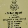 Old Royal Doulton Robin Hood Character Mug or Jug 1959 Postage Available or Collection Measurements in Photos, Image 5