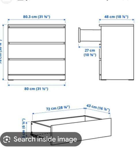 Malm chest of drawers