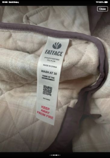 jacket fat face size 14 longline shacket burgundy/ plum shade