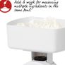 Mechanical Kitchen Scale, 3 KG Maximum Capacity, Analogue, Easy to Read Dial, Dishwasher Safe, Compact Storage, 1 L Detachable Bowl, Battery Free, White (FREE POSTAGE) Image 5