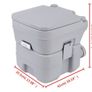 20L Portable Flush Outdoor Toilet for Camping Caravan Mobile Image 8