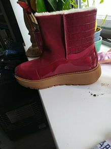 FitFlop Elin ankle boots size 5 maroon colour