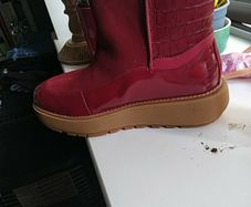 FitFlop Elin ankle boots size 5 maroon colour
