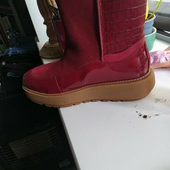 FitFlop Elin ankle boots size 5 maroon colour