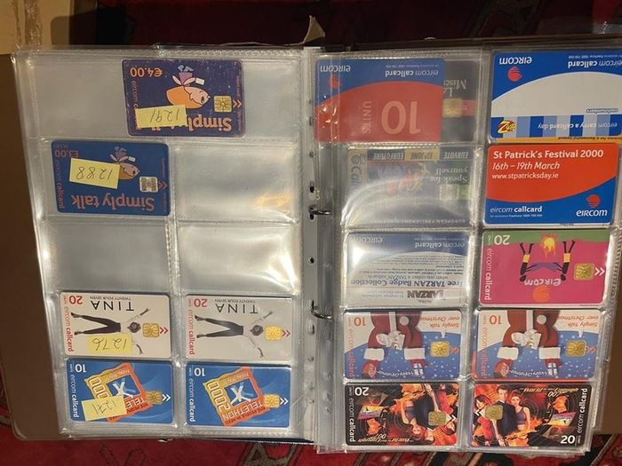 Vintage collectible cards call cards Irish at 1 euro each postage extra 1.50 per envelope or large one 2.85