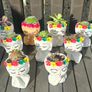 small handmade flower pots with real plants Image 6