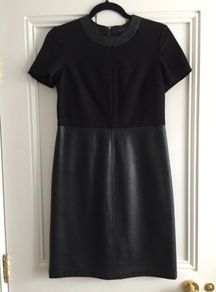 Black Dress/Leather Skirt Effect: Size 10